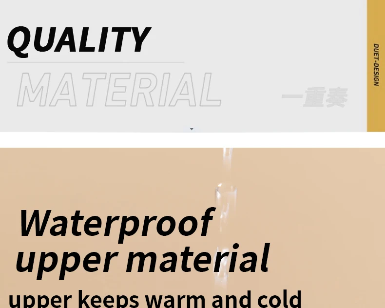 Herren Winter PU-Leder Wasserdichte Geschlossene Warme Hausschuhe, Slip-On mit Dickem Plüschfutter, Rutschfeste Weiche Sohle, Gemütliche Hausschuhe – Detail 6