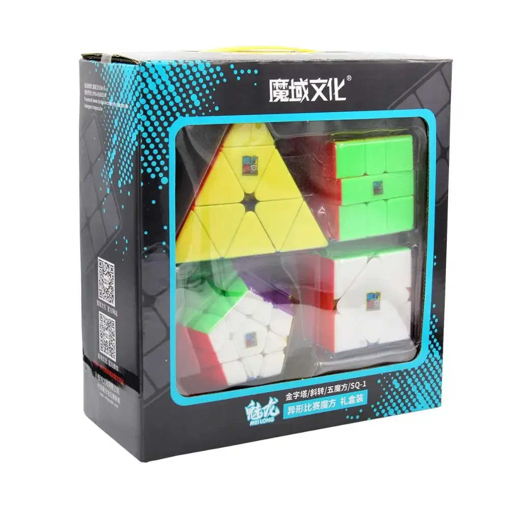 [Socube] MoYu Meilong 2345 Pudełko na prezent Profissional Magic Cube 2x2 3x3 4x4 5x5 Speed Cube Puzzle Cubo Magico Zabawka edukacyjna