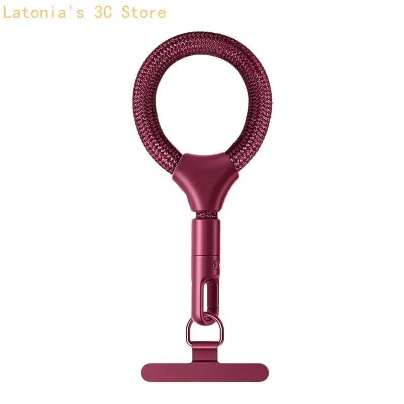 Sehr dünnes 0,18 mm starkes Handy-Umhängeband aus Stahl mit weichem Polyester-Kordel und verstärkter Tragfähigkeit von 10 kg für – Detail 3