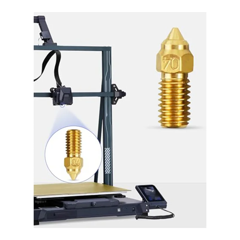 

A34M-15 шт. подходят для насадок Elegooneptune 4 серии, детали для 3D-принтера, аксессуары, высокотемпературный комплект сопел 0,4 мм, подходит для Forneptune 4