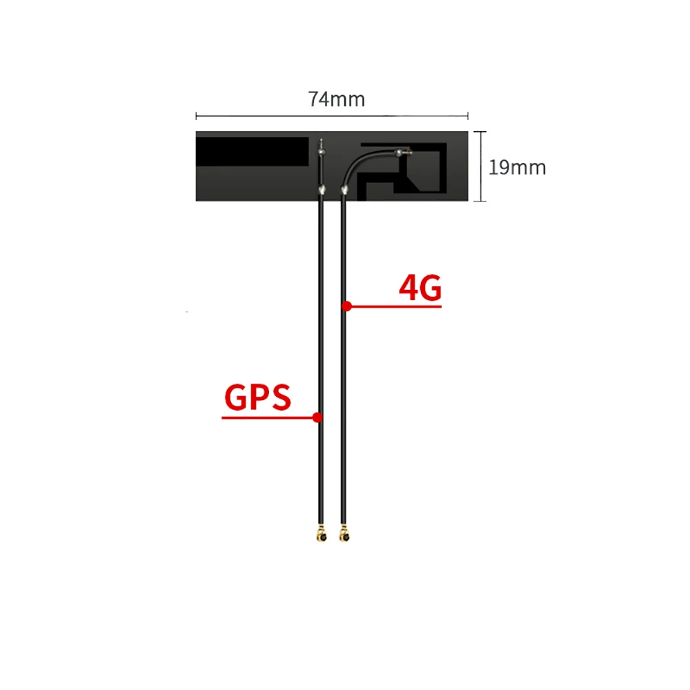 2PCS GPS BD Passive FPC PCB Built-in Flexible Antenna IPX GNSS Module High Gain 12DBI Satellite Navigation Positioning Antenna