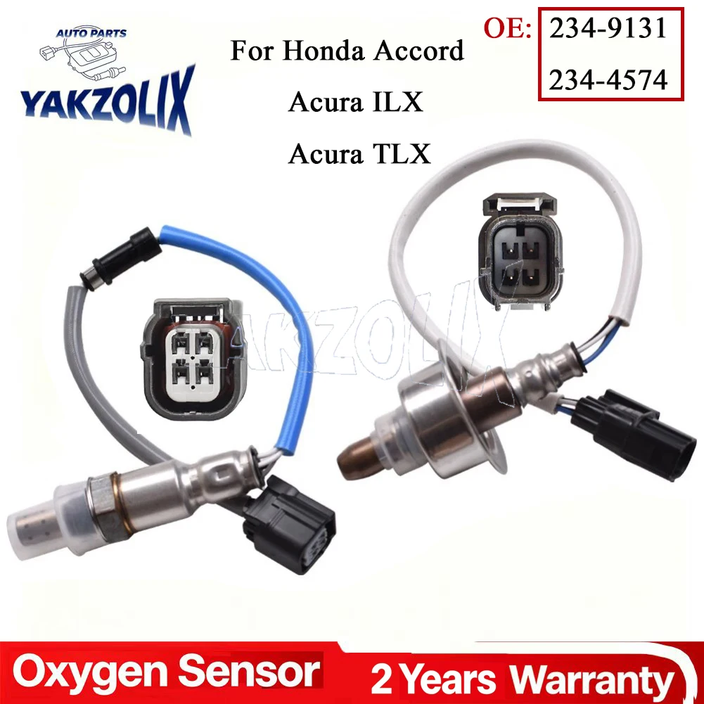 2Pcs For Ford Honda Accord Acura ILX 2013 2014 2015 2016 2017 - 2020 Front Up Rear Downstream O2 Oxygen Sensor 234-9131 234-4574