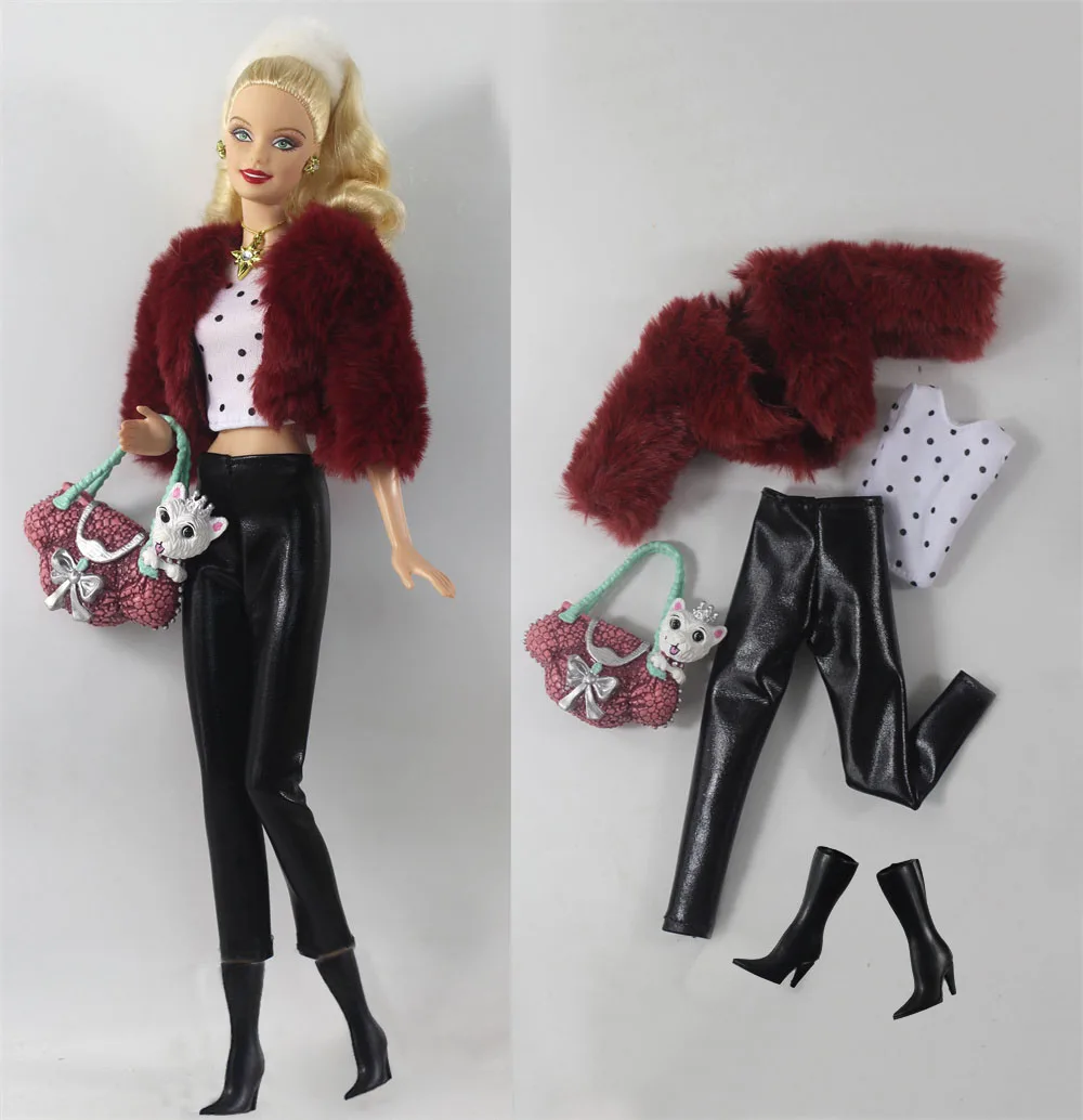 1 Set Doll Clothes 1:6 Scale Dress Outfit for 11.5 Inch 30cm Doll Many Style for Choice Gifts for Girls Doll Accessories #11