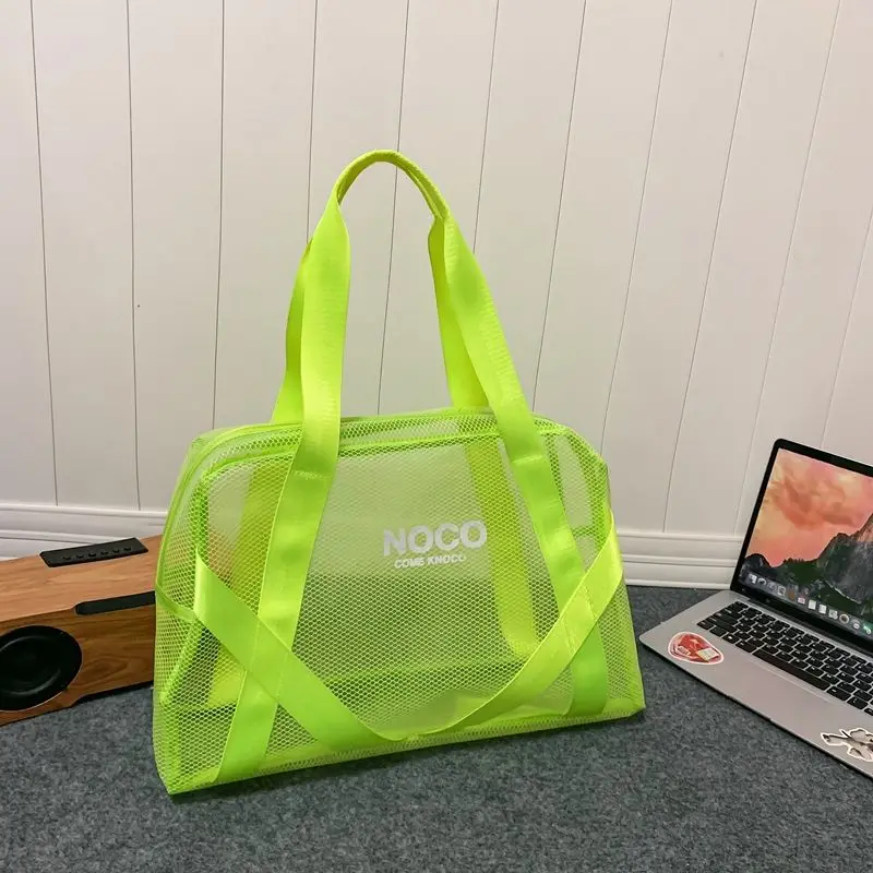 Sac de Rangement Transparent en PVC de Grande Capacité pour Homme et Femme, Sacoche de Voyage pour Couple, Fruits, Plage, Document à la Mode