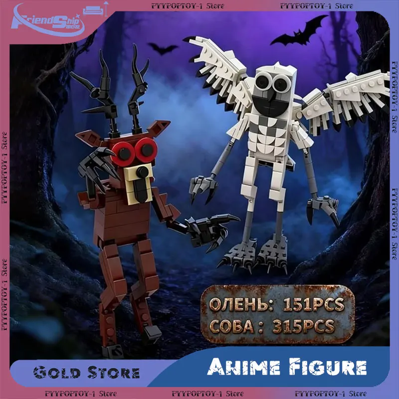 

Лесной олень, статуя животного, мультяшное украшение для рабочего стола, орнамент, коллекция игровых товаров, аниме-фигурка, модель игрушки, подарки на день рождения