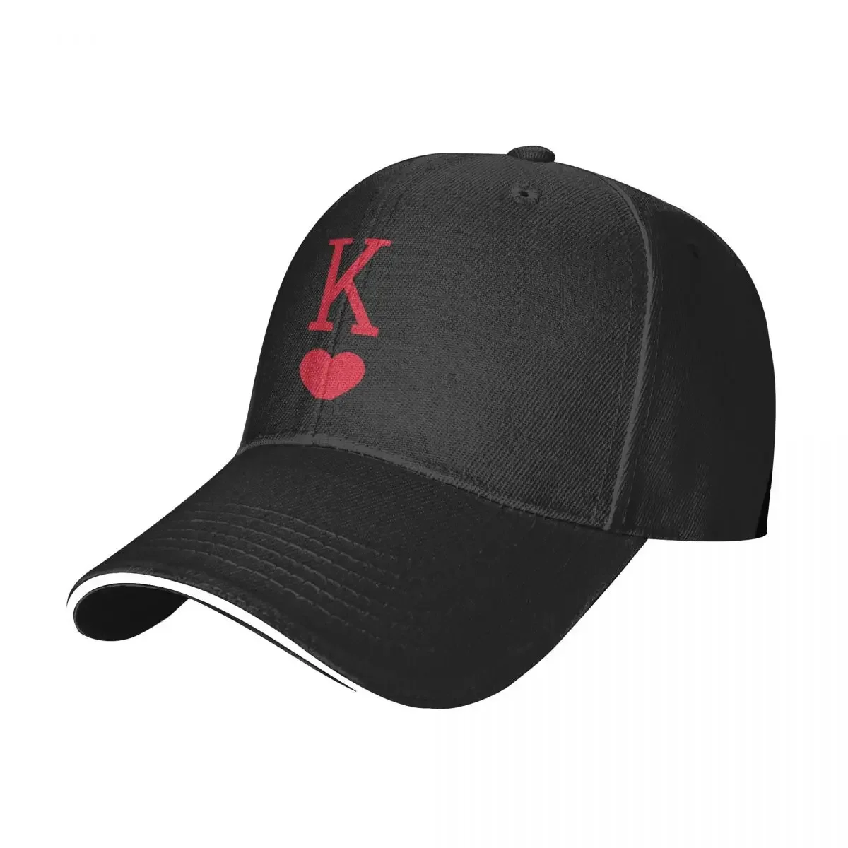 Red king of hearts playing card Family Game Baseball Cap Trucker Cap fashionable Men's Hats Women's