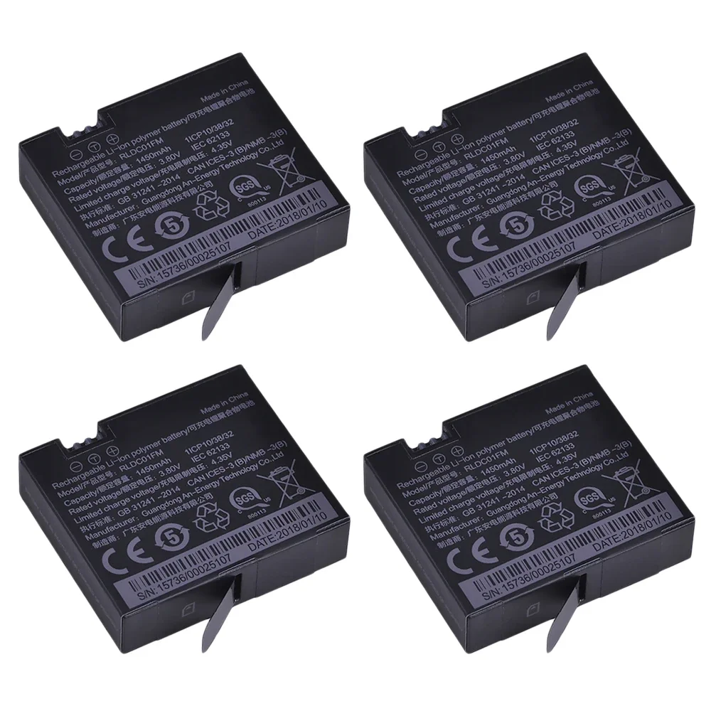 4 batteries
