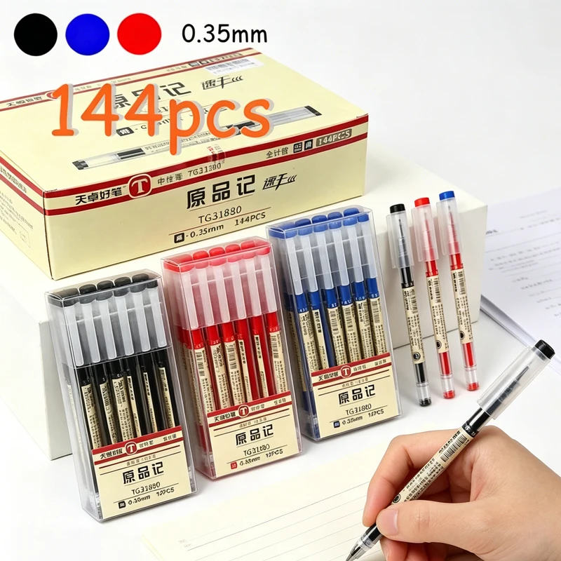 set-di-144-penne-gel-da-035-mm-scrittura-fluida-e-asciugatura-rapida-inchiostro-nero-blu-rosso-penna-a-sfera-per-firma-esami-scuola-ufficio-cancelleria