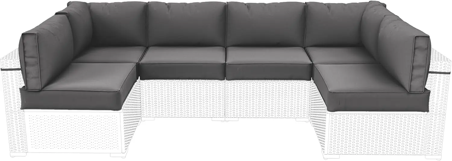 กลางแจ้งเปลี่ยนเบาะสําหรับเฟอร์นิเจอร์ Patio, 5