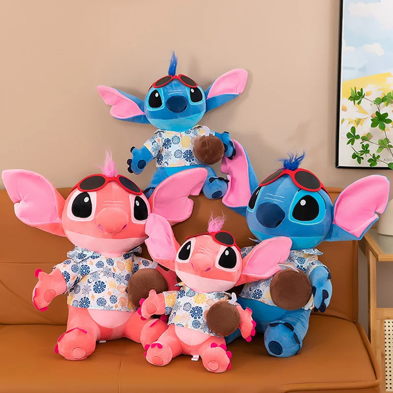 MINISO, nuevas muñecas de peluche de gran tamaño, juguetes de peluche de punto hawaiano, muñeca de punto, almohada de peluche suave para dormir, regalo de decoración de habitación