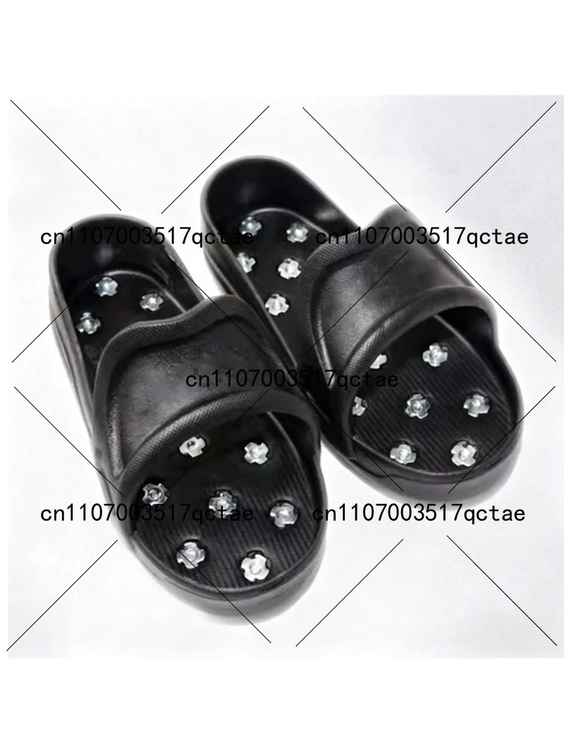 1Pair Flexible Soft Spiked Shoes for Epoxy Floor Coating Epoxy Paint Self-Leveling Cement EVA Soft Material US Large Size