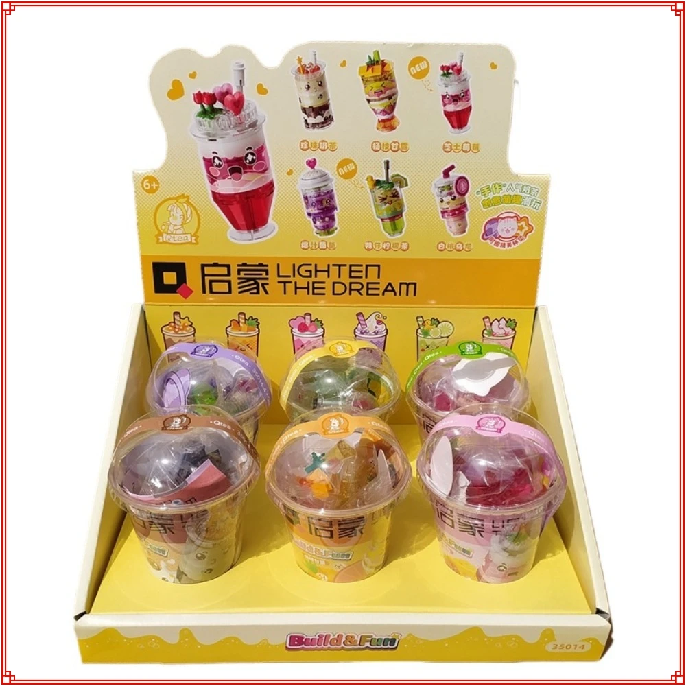 Keeppley Building Blocks Milk Tea Shop Food and Beverage Series Fun Creative Puzzle Models Children's Toys Popular Holiday Gifts