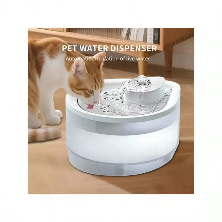 

Automatic Pet Water Fountain For Cats & Dogs, 2500ML USB Circulating Water Dispenser With Filter System, Quiet Cat Drinking Fountain Large Capacity