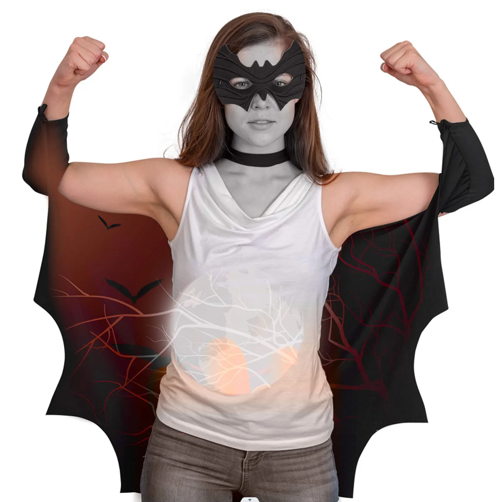 

Halloween Decoration Bat Cape Black Bat Wing Set Kids Cosplay Accessory Bat Wings Costume Accessories Halloween Prop For Kids