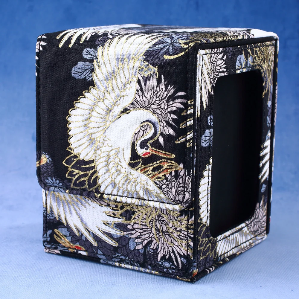 Gacha Trading Card Deck Box Storage Box TCG Commander Cards Magnetic PU Leather Box With Display Window For PTCG YGO Cards Gifts