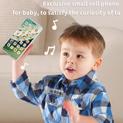 Kids Fun Learning Play Phone Baby Simulation Phone Musical Early Educational Toys English Learning Cellphone Model Toy Gifts