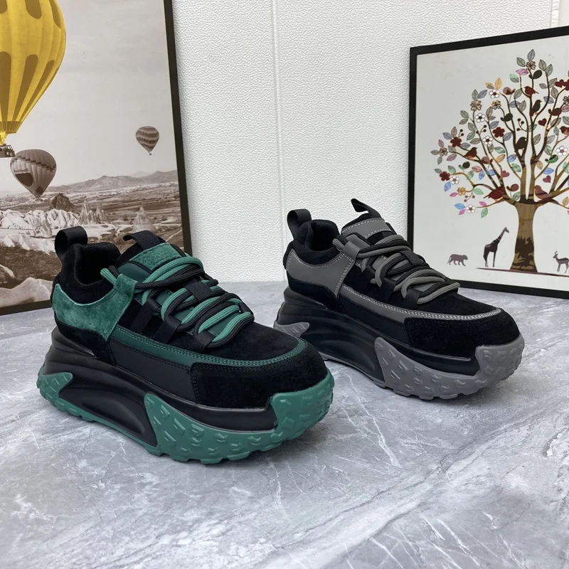 Womens Sneakers Tennis Female Summer Shoes Platform Roses Heels Trainers Casual 2023 Leather Thick Sole Autumn Fabric Flock PU L