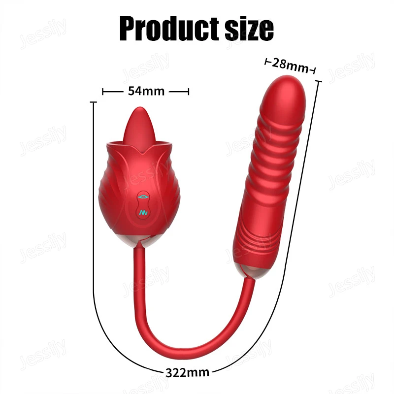 لعبة الجنس الوردي مع الهزاز G Spot Thrusting 10 أوضاع لعق لتحفيز الحلمة البظر قضبان اصطناعية شرجية مزدوجة الأطراف للنساء #6