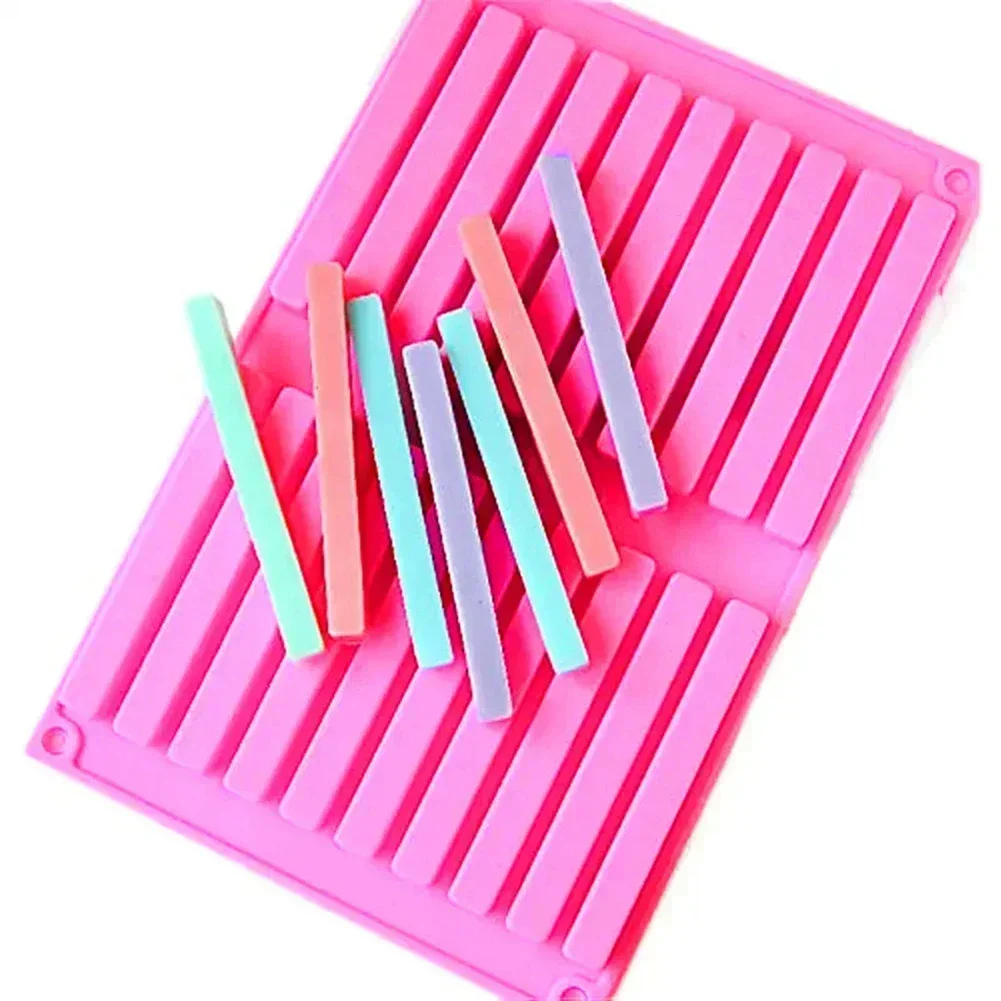 20 Hole Square Length Strips Silicone Mold For Making Molded Chocolate Sticks Baking Molds French Dessert Chocolate Mold