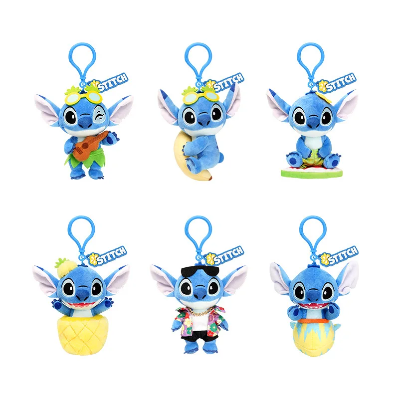 Disney Blind Box Stitch Anime Figure Stitch Enjoy The Holiday Mystery Box Kawaii Pendant Toy Blind Creative Boxes Gifts Decorate