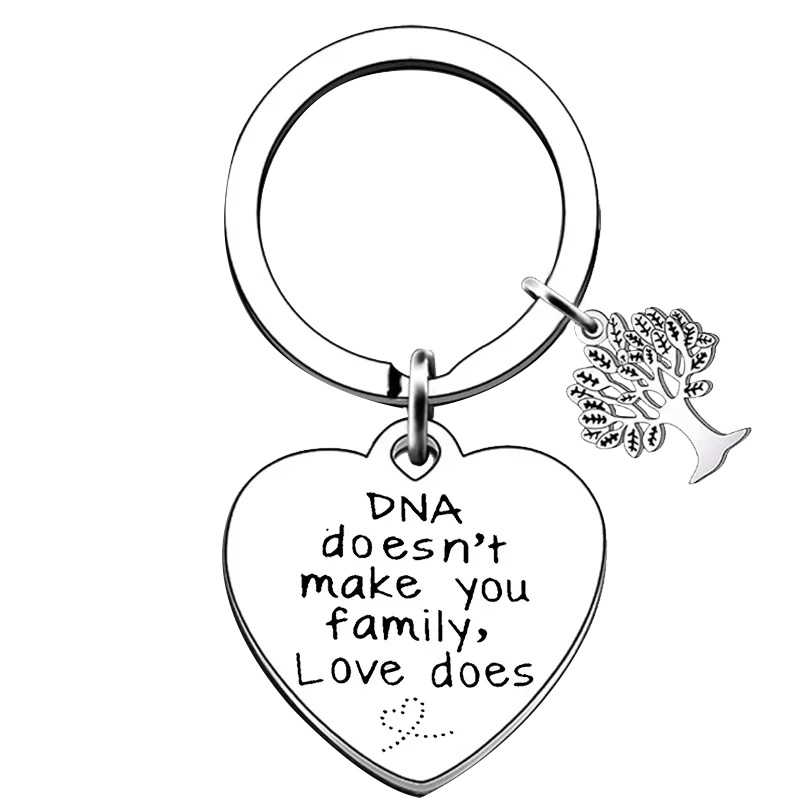 New Step Parent Keychain Step Dad Gift Step Mom Gift Adoptive Family Key Rings Stepmother Stepfather Gift Father Birthday gifts