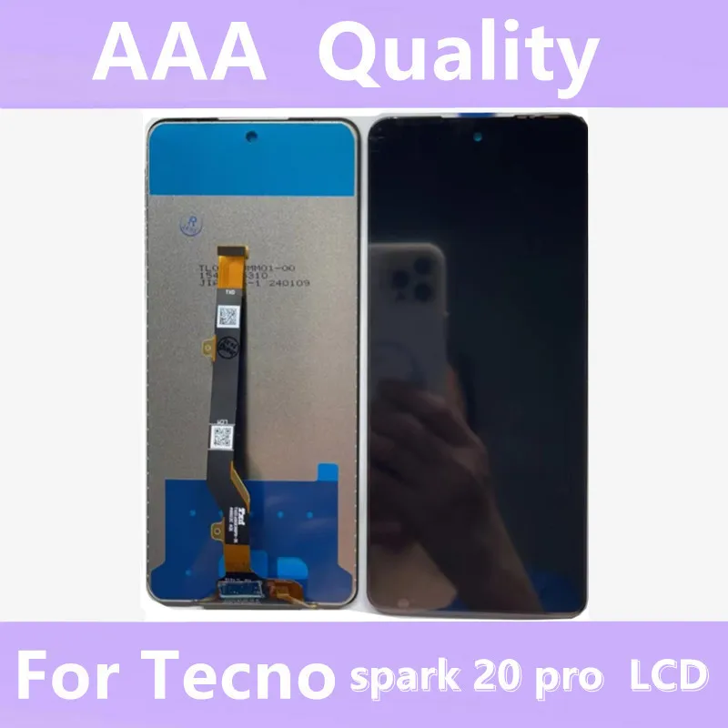 100% Test Original For Tecno spark 20 pro X6836 hot 40 LCD Display Touch Panel Screen Digitizer Assembly spark 20 pro lcd