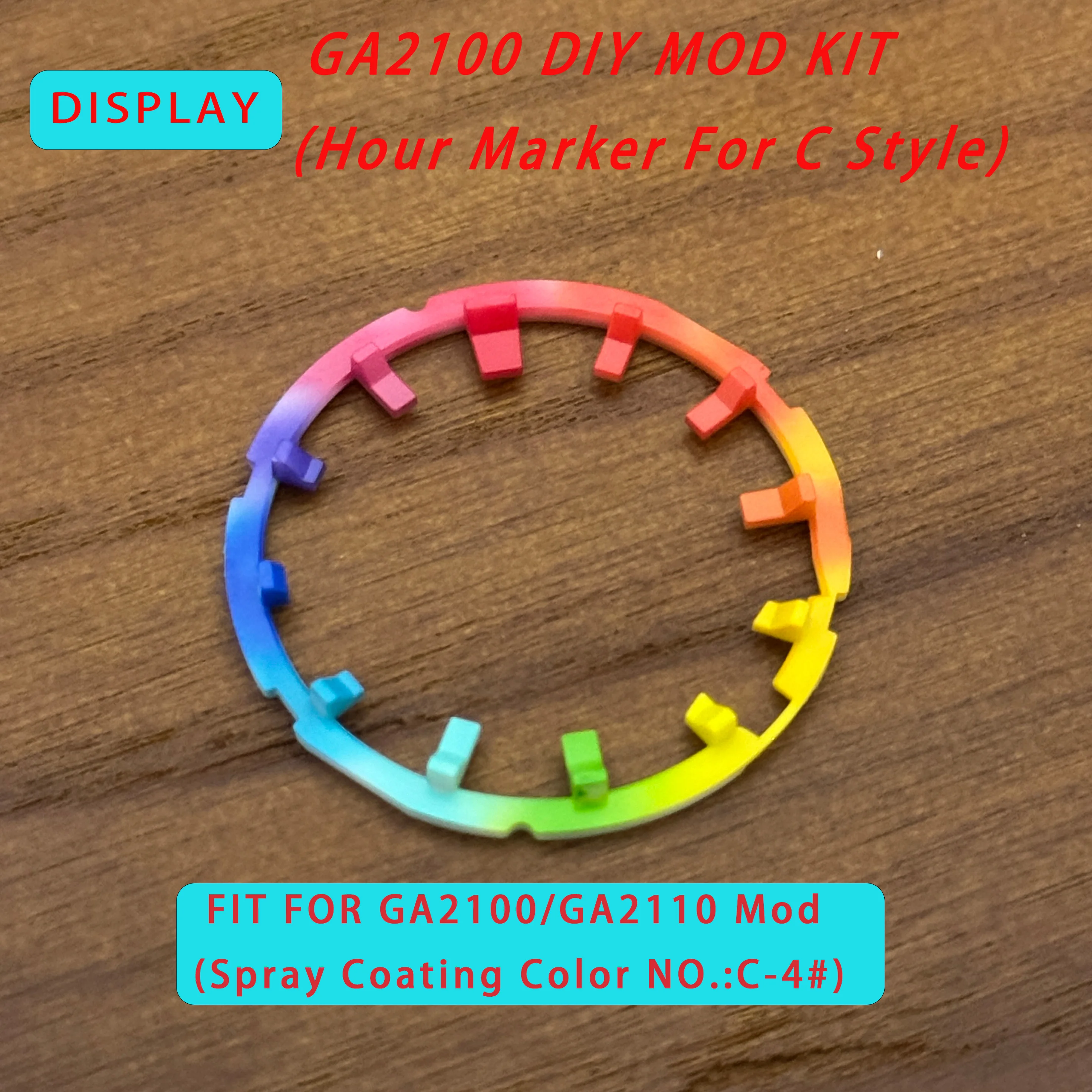 Suitable for GA2100/GA2110 Parts Watch Kits Metal Spray-Coating Color C-style for Hour Marker Modify