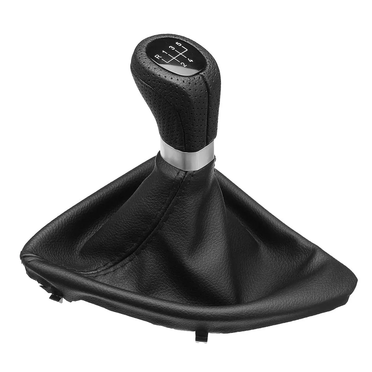 Perilla de palanca de cambios de cuero para coche, cubierta de arranque de polaina para BMW Serie 1, E81, E82, E87, E88, 5/6-2003, 2013 velocidades