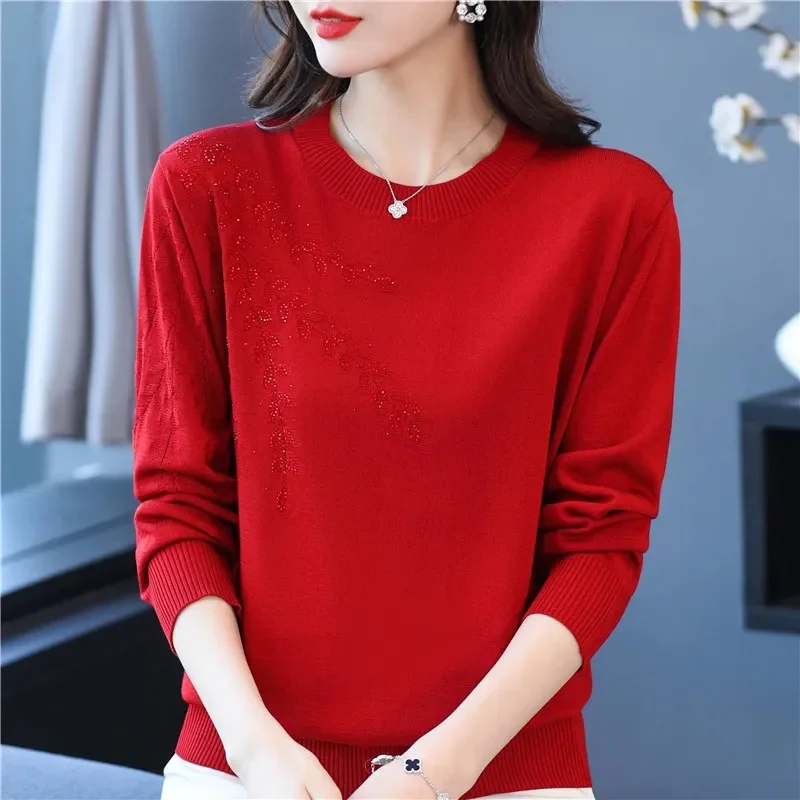 Pull à col rond pour femme, pull de base, pulls décontractés chauds, tricots de mode coréenne, chemise à fond, automne, hiver