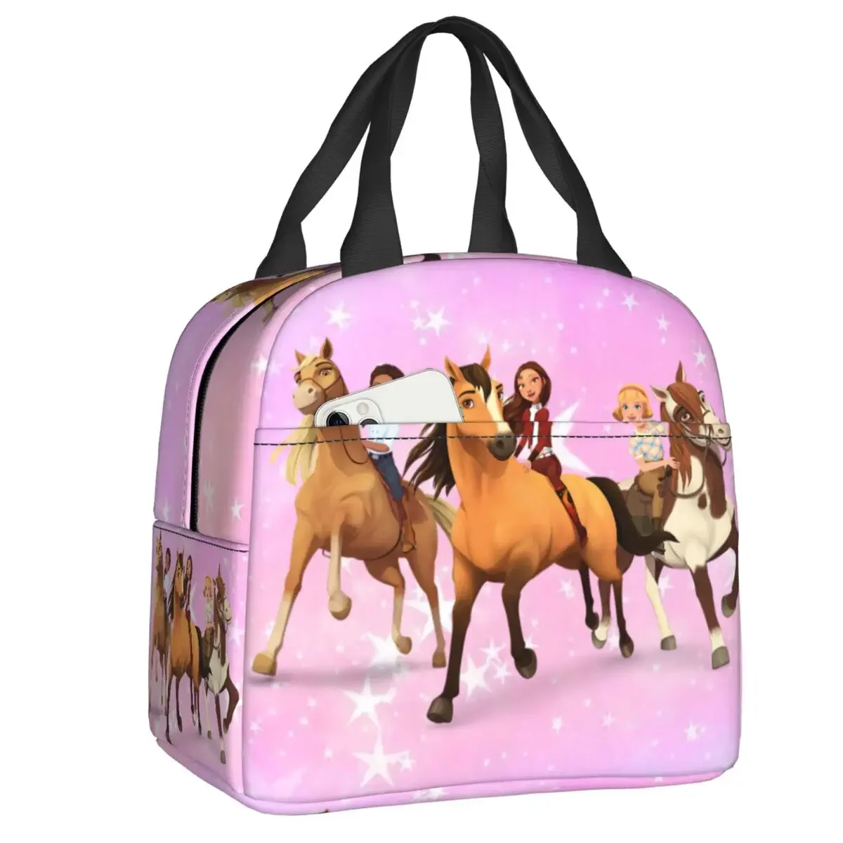 

Spirit Riding Free Insulated Lunch Bag for Women Children Portable Cooler Thermal Lunch Box Work School Picnic Food Tote Bags