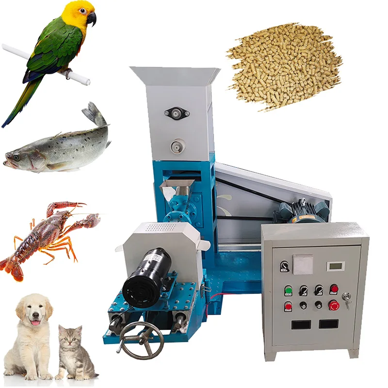 Vendite dirette della fabbrica SLP75 macchina per mangimi soffiati per cani e uccelli acquatici per animali domestici macchina per pellet di mangime per pallet di pesce