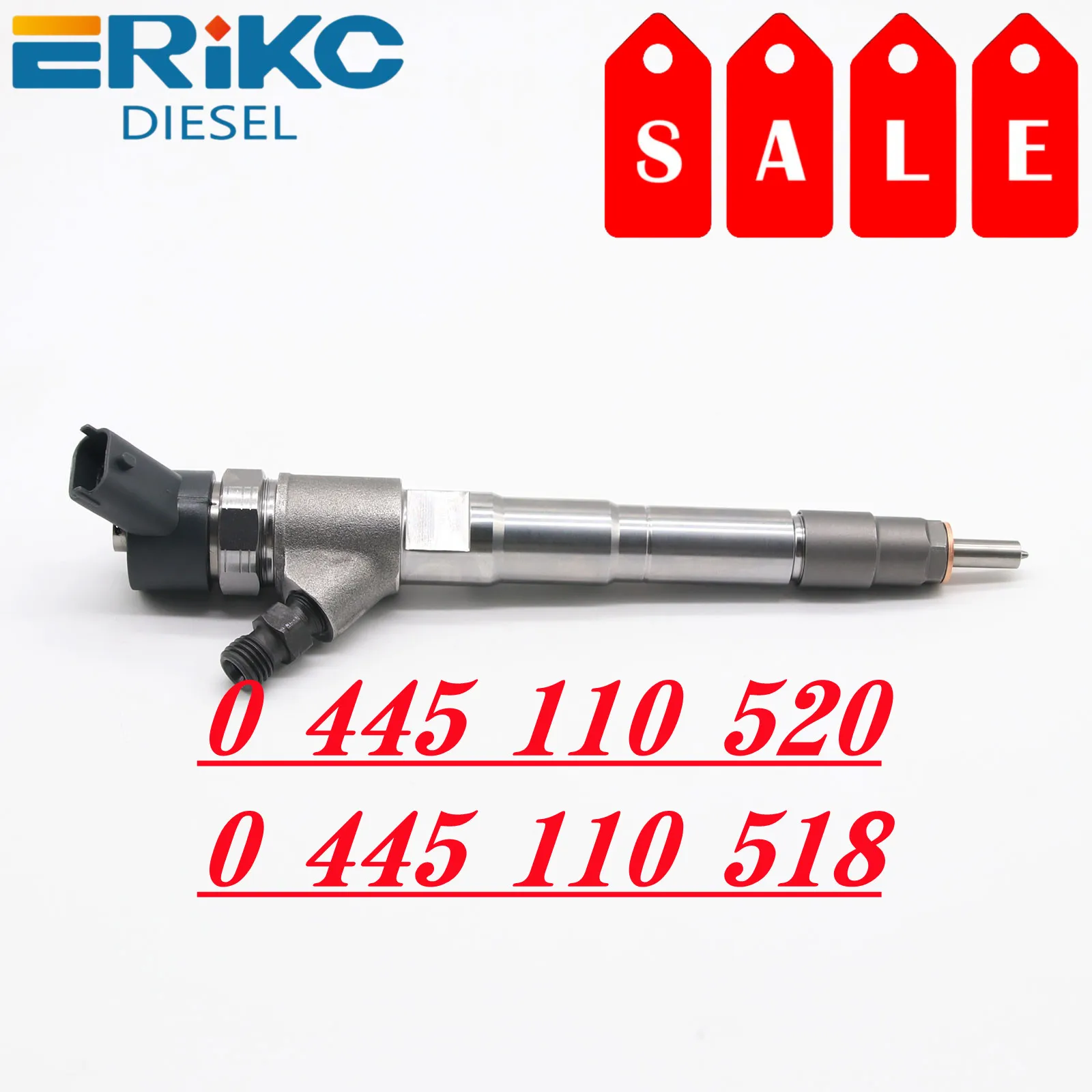 0445110520 Common Rail Injector 0445110418 Diesel Fuel injector Nozzle 0986435248 Auto Part for Iveco Citroen Peugeot 504389548