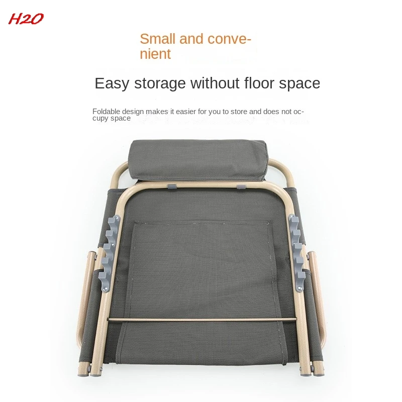 H2O Bed Backrest Chair College Students Lazy Dormitory Bracket Backrest Chair Bed Care Elderly With Folding Reclining Chair