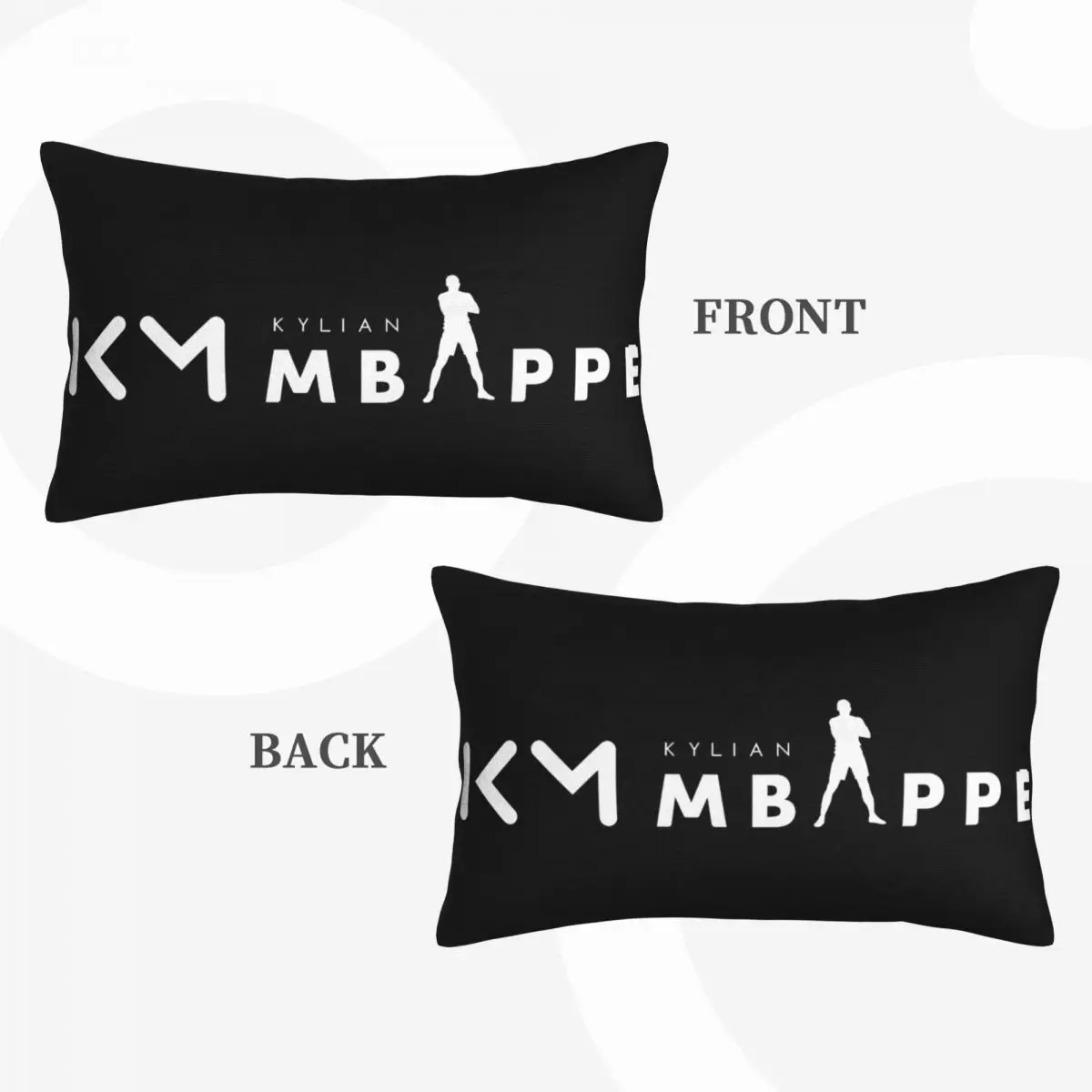 M-Mbappes KM Football Pillowcases Super Soft Bedding for Kid Adult Soccer Star Double Sided Pillow Covers 20x30 in For Bed