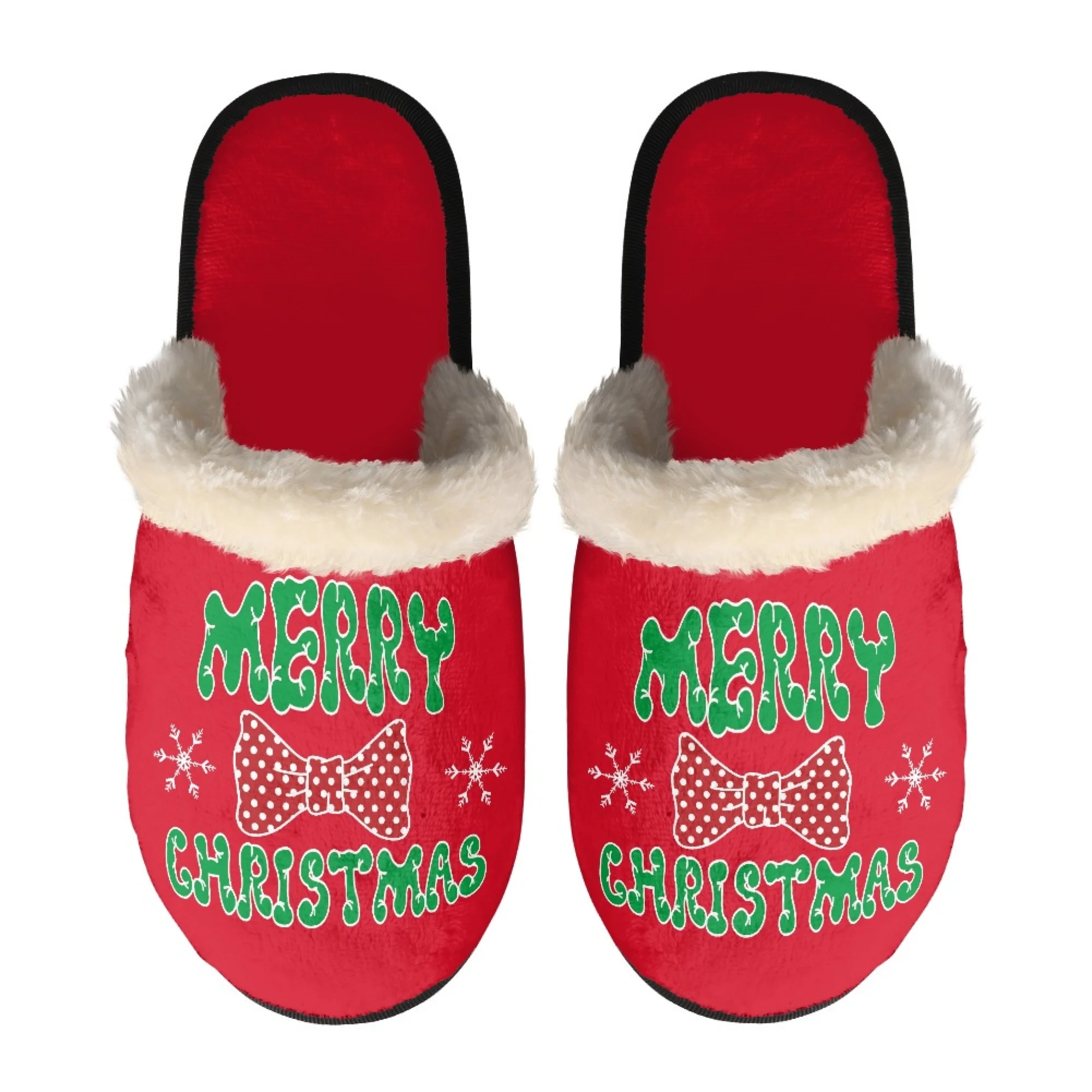 Yikeluo 2022 Winter Warm Soft Indoor Floor Slipper Elk/Christmas Tree/Sloth/Snowman/Santa Pattern Xmas Gift Comfort Slippers