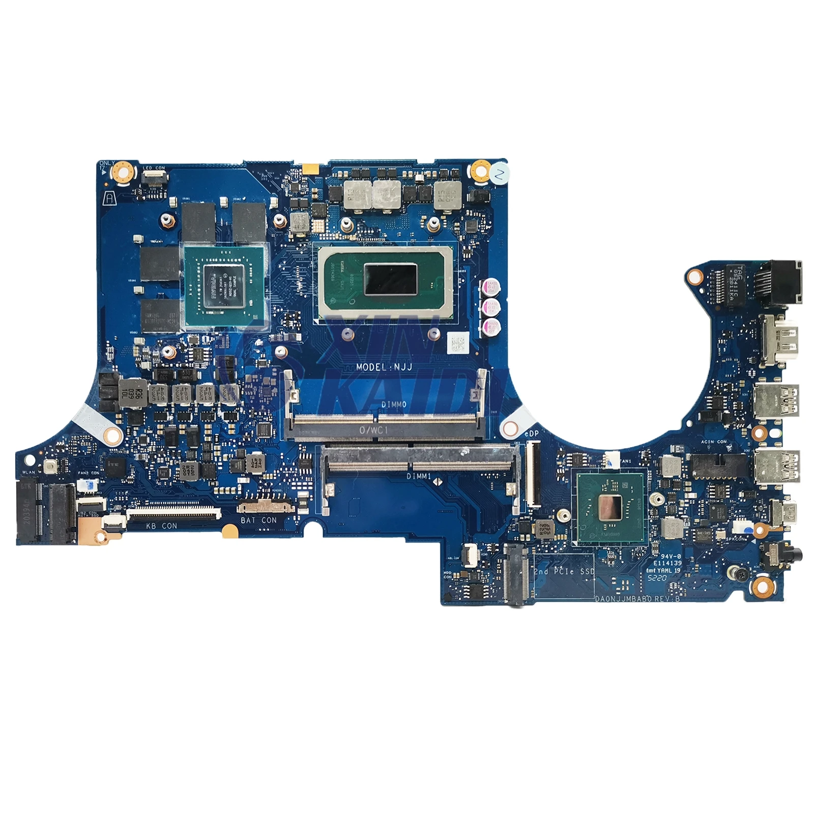 Imagem -05 - Laptop Motherboard Fx506hc Fx506h Da0njmbag0 Danjmb1aa0 Placa Principal com I511400h I7-11800h Rtx3050-v4g Rtx3050ti-v4g Rtx3050ti-v4g Fx506he