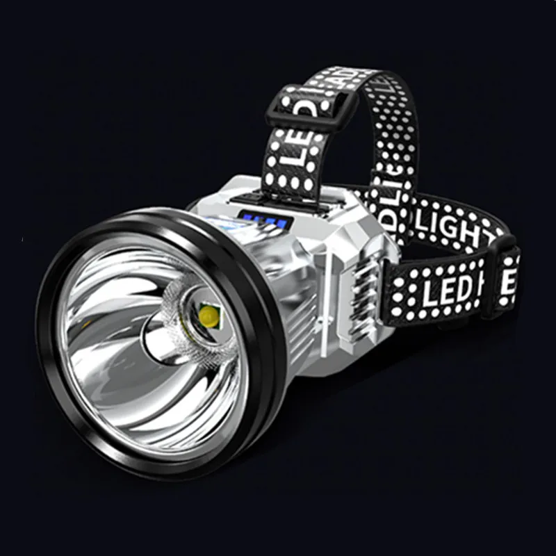 High-Power 3-Mode Waterproof LED Headlamp: Rechargeable 18650 for Camping, Fishing & Hiking