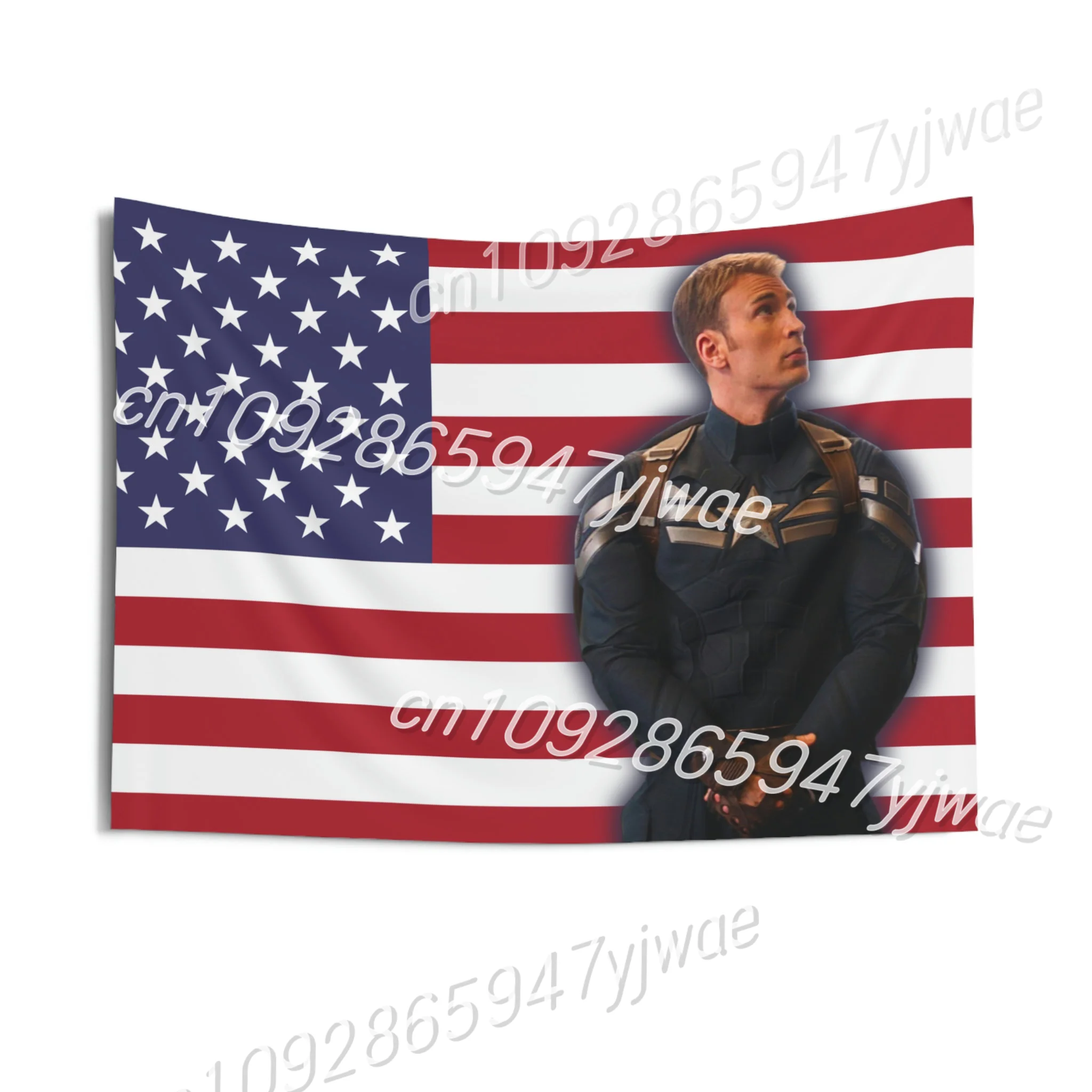 

Chris Evans Captain America Tapestry American Flag Home Wall Art Unique Dorm Room Decor Bedroom Background Cloth Home Decor