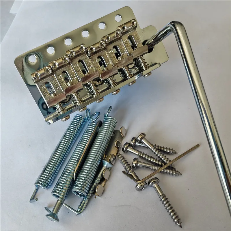Stainless Steel Block 6 Strings  6-point single Rocking electric guitar bridge BJ952