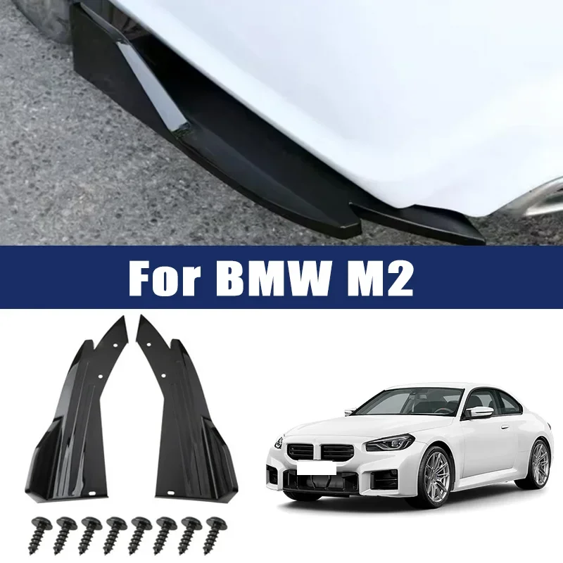 

Car Rear Bumper Spoiler Lip Carbon Fiber Wing Trim Protection Anti-crash Diffuser Side Skirt Wrap Angle Splitter For BMW M2
