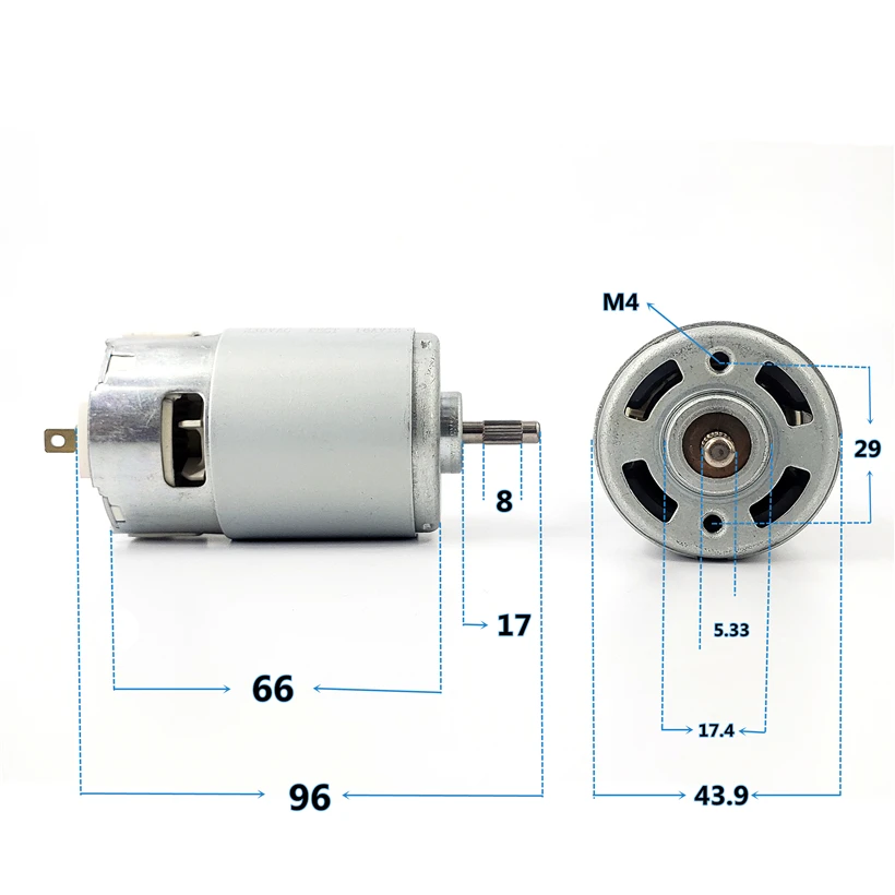 DC220v AC220v RS-7712 High Power 600w Soybean Pulp Machine Hand Generator DC Motor