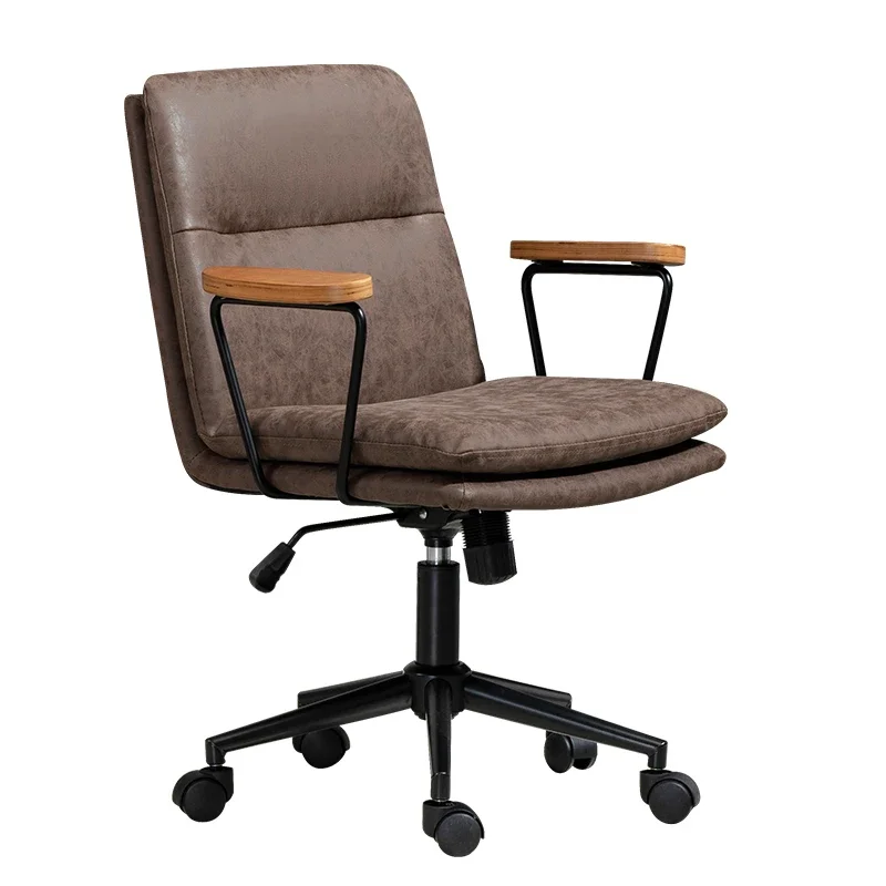 Computer rotating chair backrest, study desk chair ergonomics office seat sedentary