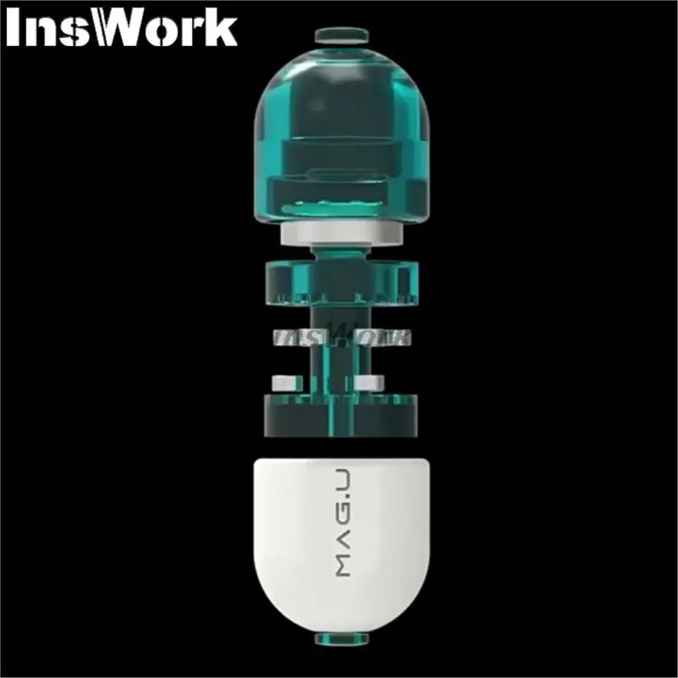 Gao Studio-edc照明ブルーマグネティックカプセル玩具、ハンドスピナー