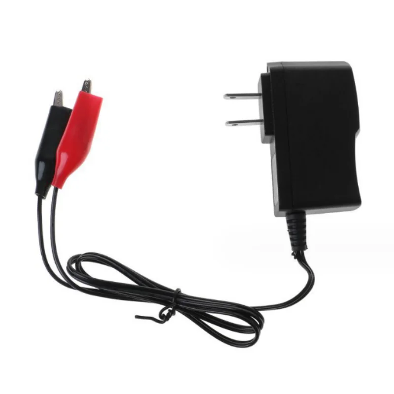 12 Volt 1A Electric Toy Tool Motor Power Charging Adapter with Clip 12V 1000ma Lead Acid Dry Battery Charger for Car Motorcycle