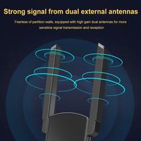 1300M Wireless Network Card 2.4G/5GHz Dual Band PCIE WiFi Adapter Drive Free Rotating USB Wifi Adapter For Computer/Phone/Tablet