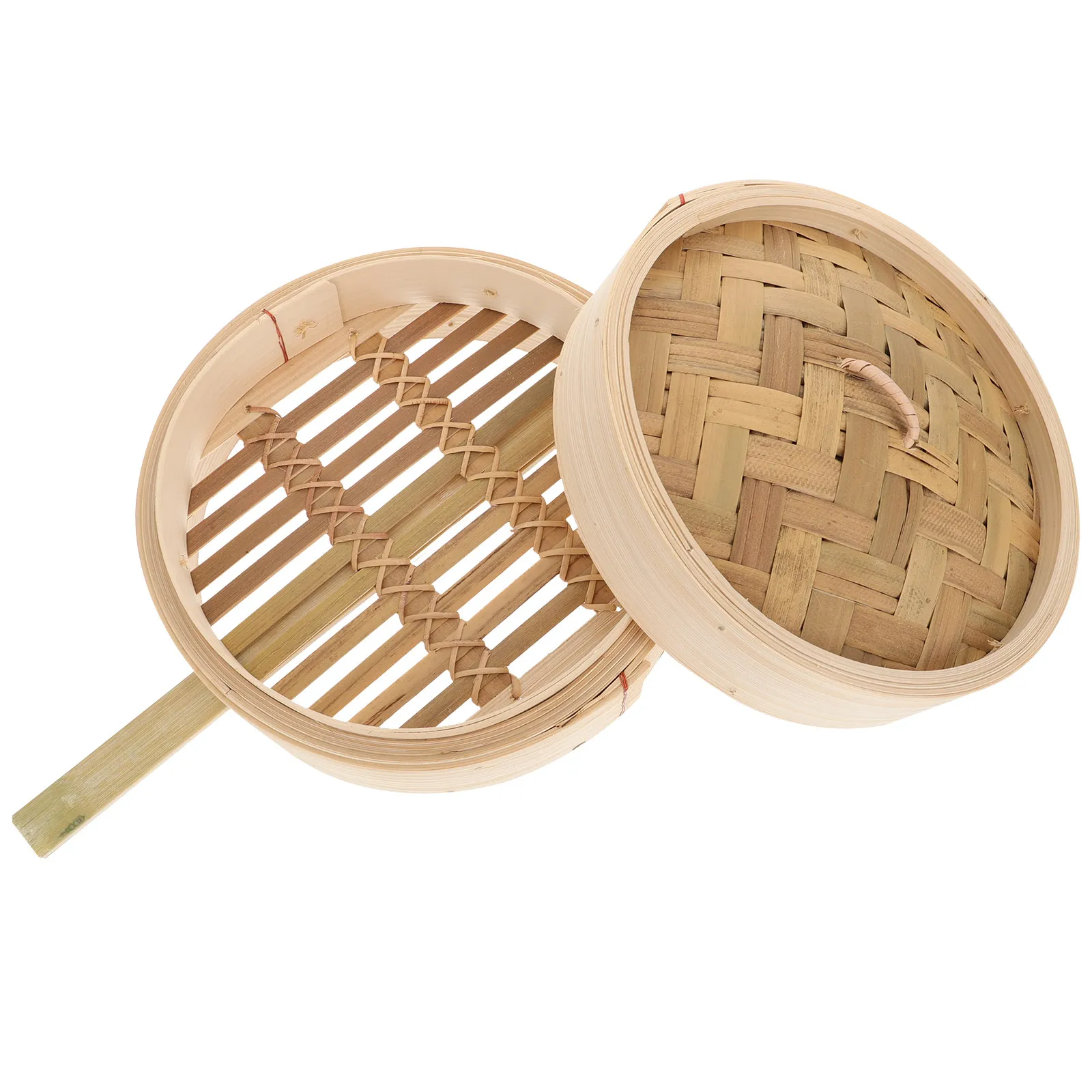Bamboo Steamer Basket for Buns, Vegetables, Fish – Multi-Functional Food Steamer Retains Nutrients, Easy to Use