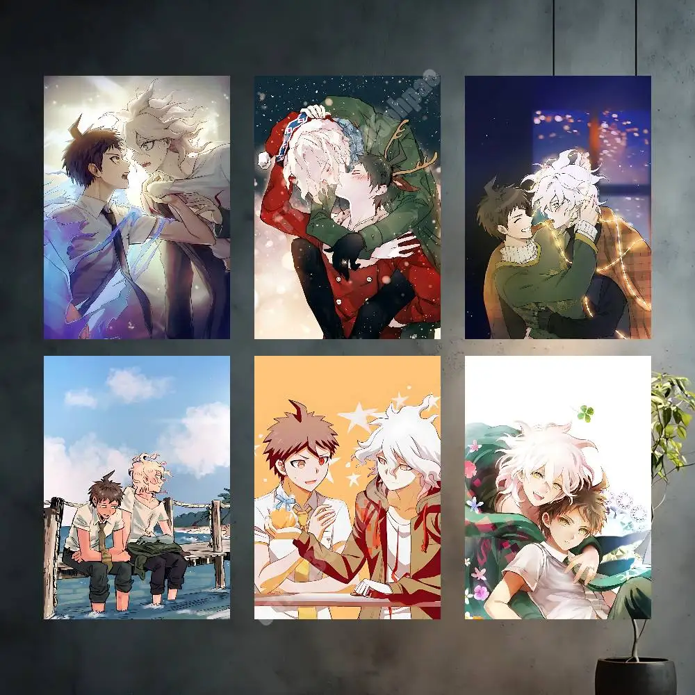 Komahina Danganronpa Komaeda & Hinata Aesthetic Poster Gallery Prints Home Wall Art HD Vibrant Collection
