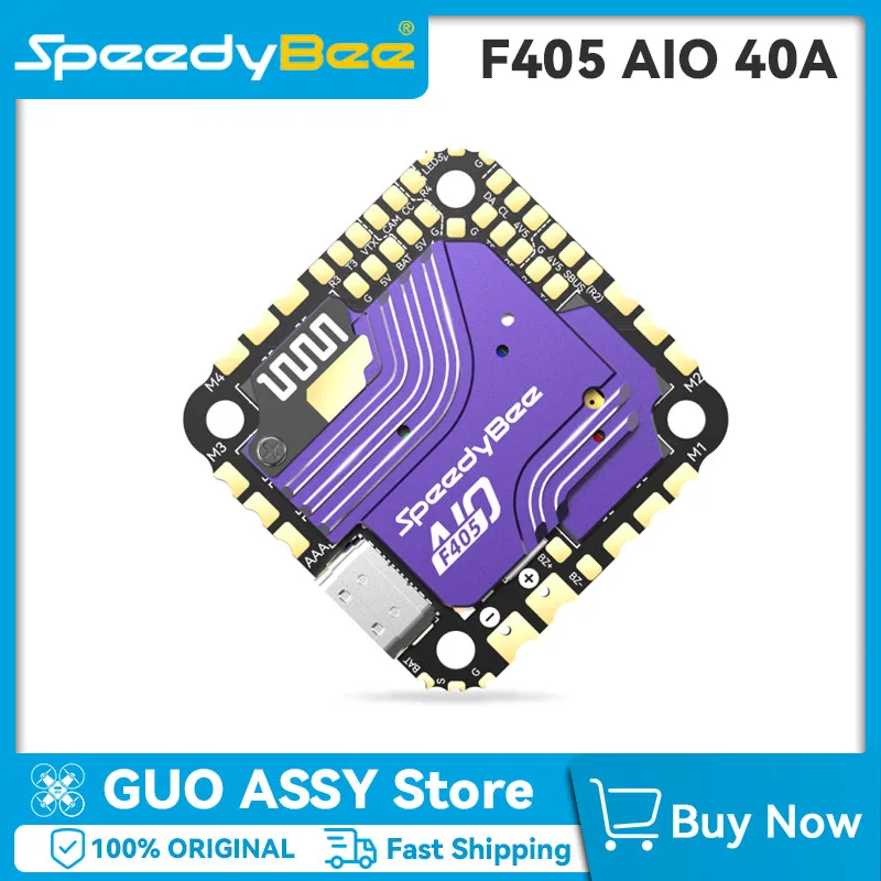 Speedybee F405 AIO 40A 25x25 مللي متر وحدة تحكم في الطيران لتقوم بها بنفسك ICM-42688P STM32F405 ل DJI O3/RunCam Link/Caddx Vista FPV حرة