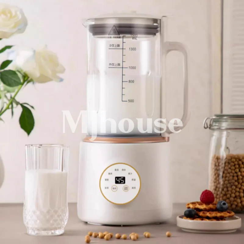 1500ml Wall-Breaker Soybean Milk Machine Electric Wall Breaking Machine Automatic Heating Cooking Rice Paste Maker