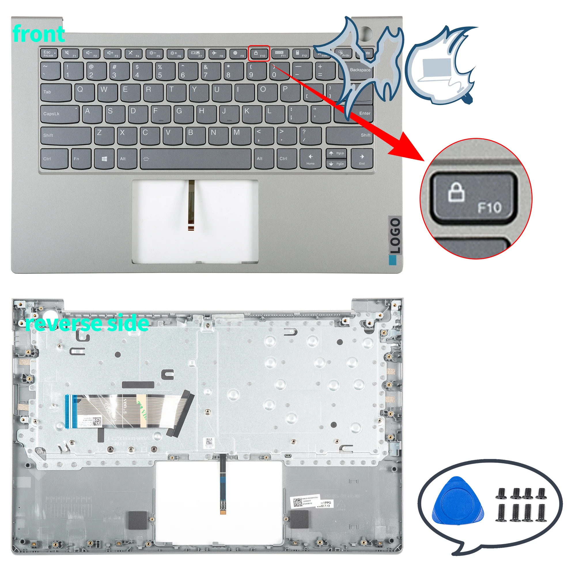 Imagem -02 - Teclado Original para Thinkbook 14 g2 Are Itl Laptop Covers Substituição Palmrest com Teclado 14 g3 Acl